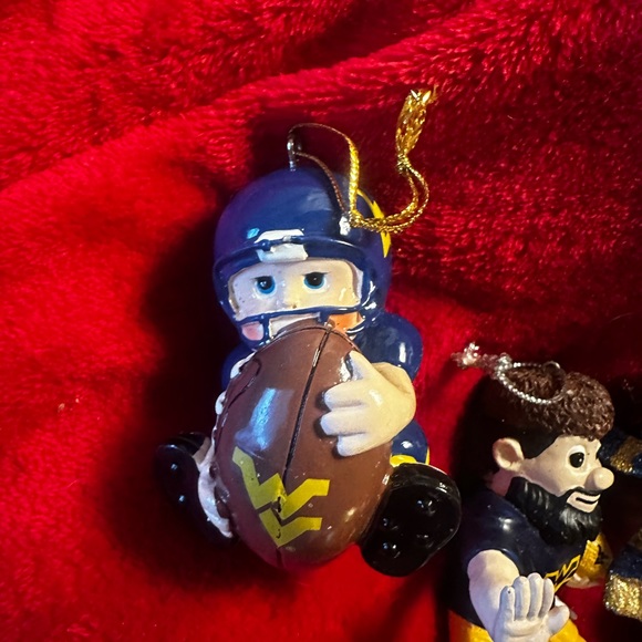 WVU West Virginia Mountaineers Christmas Ornament bundle, excellent condition. - Picture 8 of 9